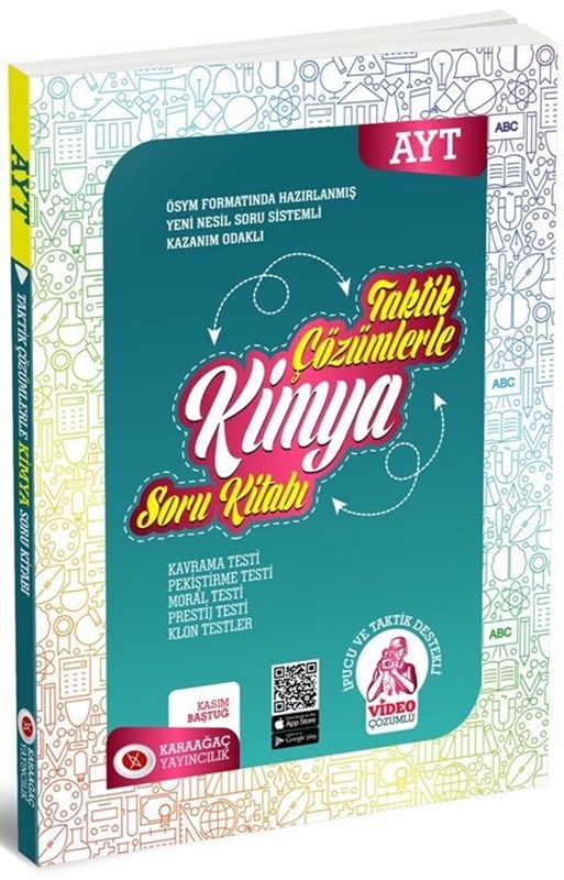 resm Karaağaç Yayınları AYT Kimya Taktik Çözümlerle Soru Kitabı