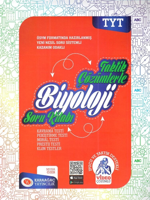 resm Karaağaç Yayınları TYT Biyoloji Taktik Çözümlerle Soru Kitabı