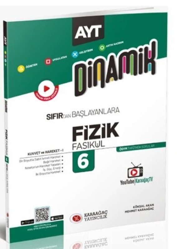 resm Karaağaç Yayınları AYT Dinamik Fizik Fasikülleri 6