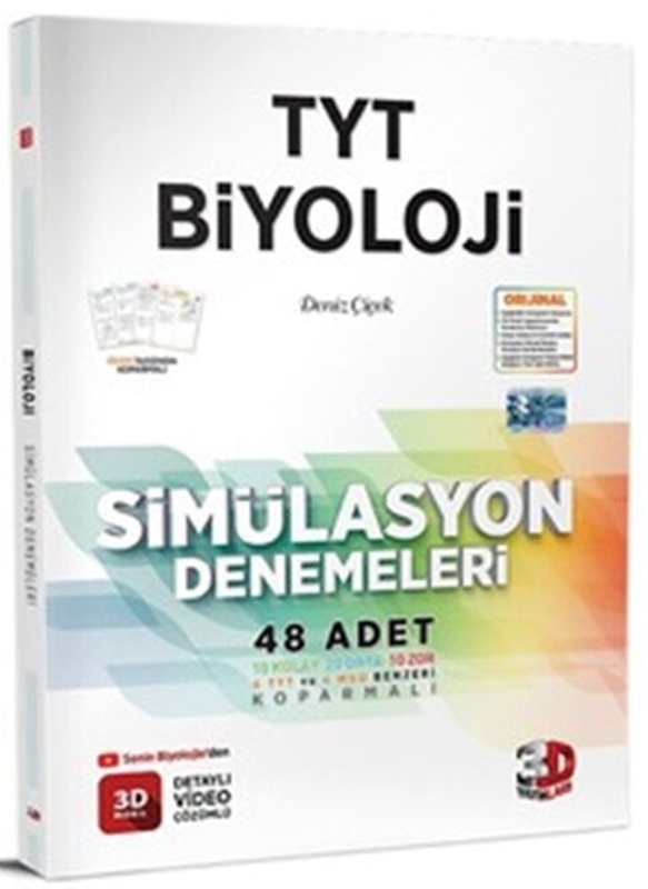 resm 3D Yayınları TYT Biyoloji Simülasyon 48 Deneme