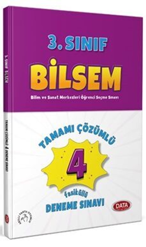 resm Data Yayınları 3. Sınıf Bilsem Tamamı Çözümlü 4 fasikül Deneme Sınavı