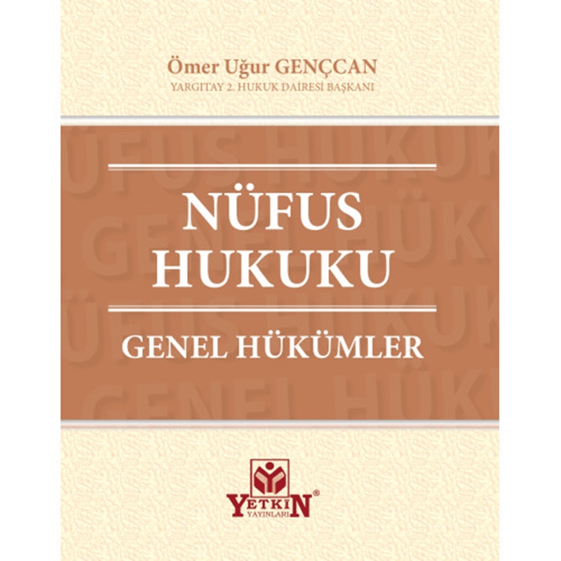 resm Nüfus Hukuku Genel Hükümler
