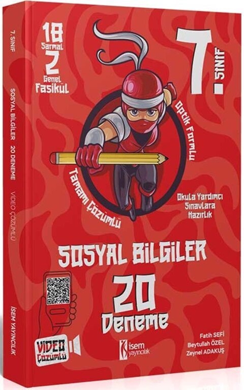resm İsem Yayınları 7. Sınıf Sosyal Bilgiler 20 Deneme