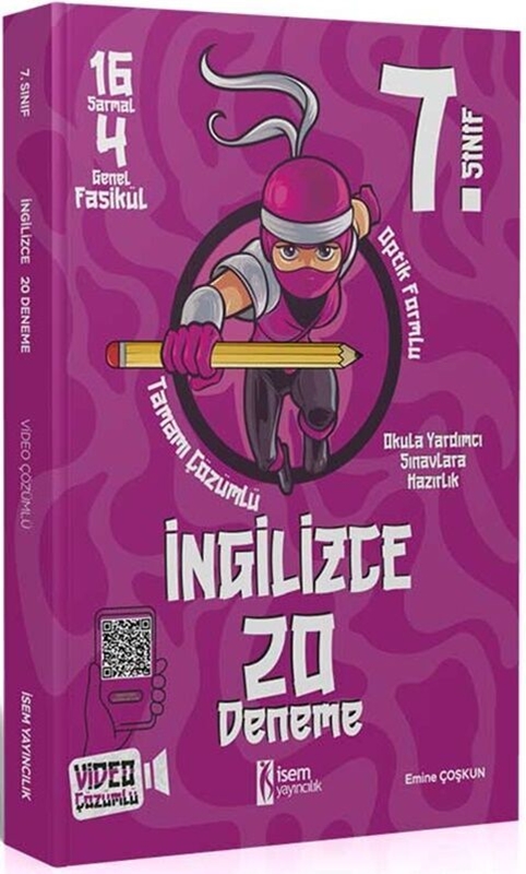 resm İsem Yayınları 7. Sınıf İngilizce 20 Deneme