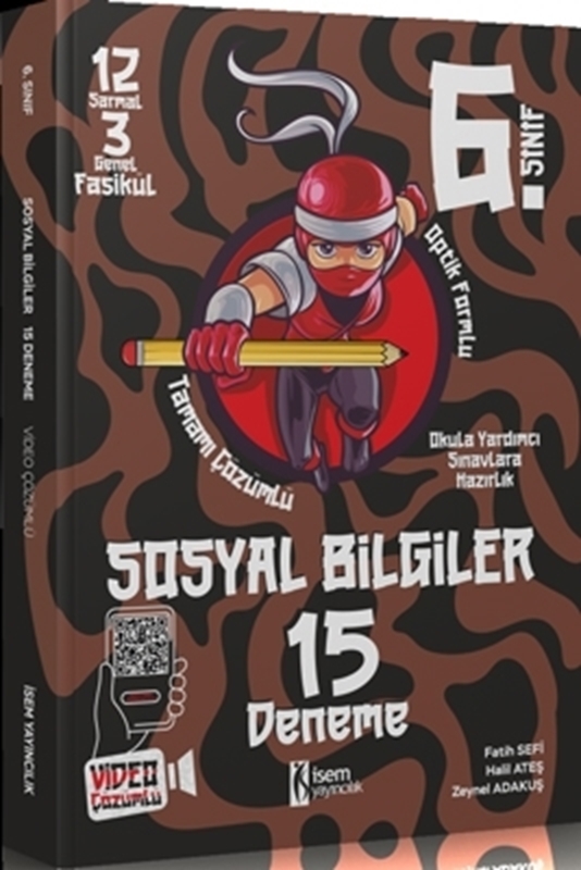 resm İsem Yayıncılık 2023 6. Sınıf Sosyal Bilgiler 15 Deneme