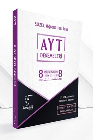 Resim Karekök Yayınları 2023 AYT Sözel 8 Deneme Seti
