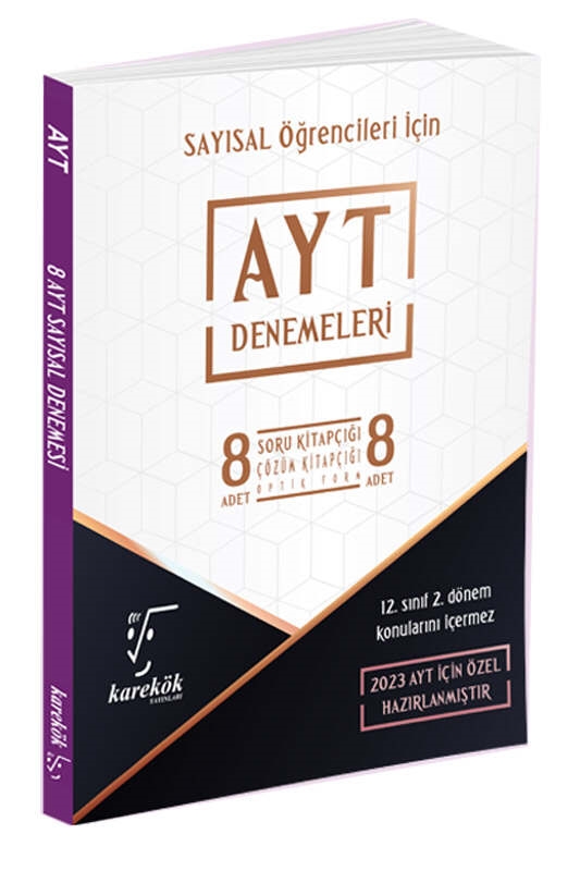 resm Karekök Yayınları 2023 AYT Sayısal 8 Deneme