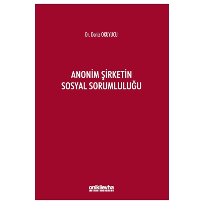 resm Anonim Şirketin Sosyal Sorumluluğu - Deniz Okuyucu