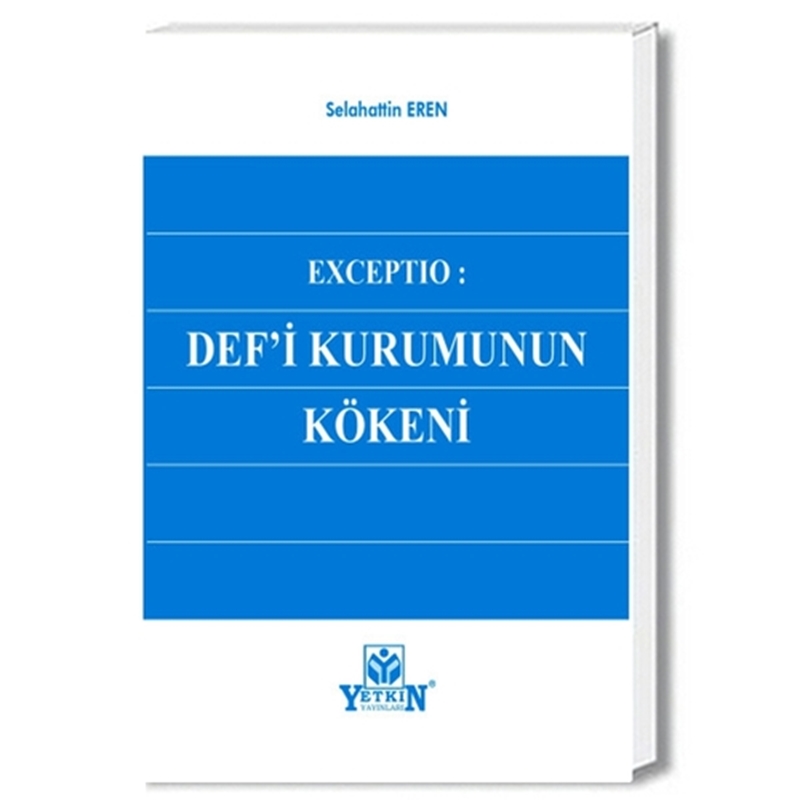 resm Def'i Kurumun Kökeni - Selahattin Eren