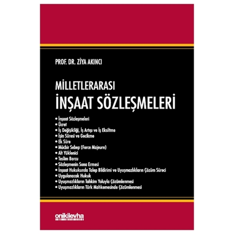 resm Milletlerarası İnşaat Sözleşmeleri - Ziya Akıncı