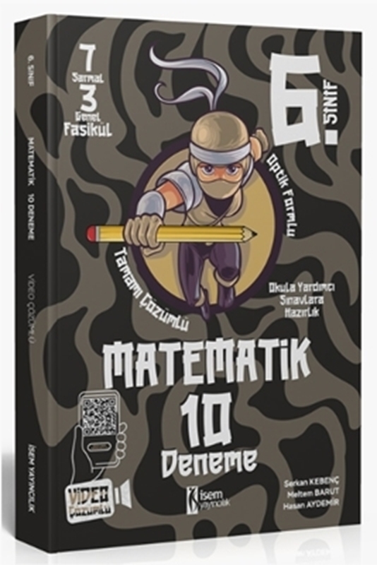 resm İsem Yayınları 6. Sınıf Matematik 10 Deneme Video Çözümlü