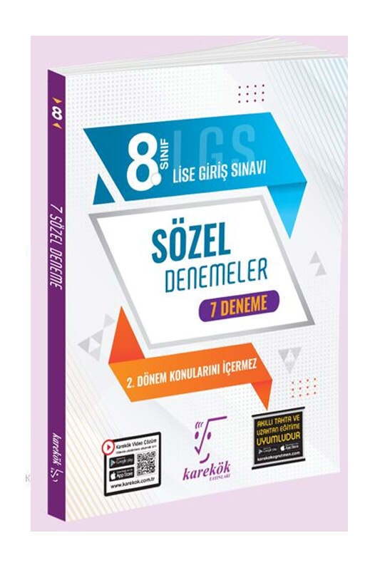 resm Karekök Yayınları 8.Sınıf LGS Sözel 1.Dönem 7 Deneme