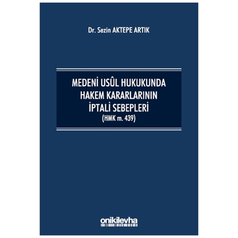 resm Medeni Usul Hukukunda Hakem Kararlarının İptali Sebepleri - Sezin Aktepe Artık