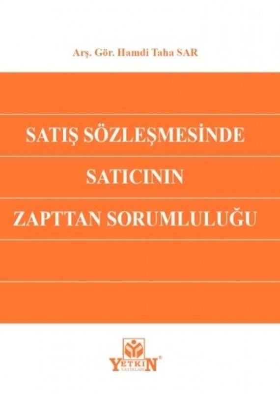 resm Satış Sözleşmesinde Satıcının Zapttan Sorumluluğu