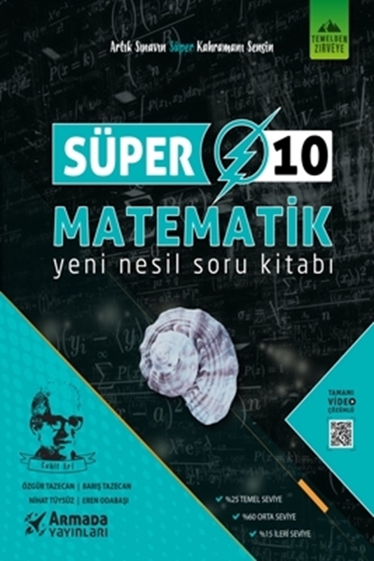 resm Armada Yayınları 10. Sınıf Matematik Süper Yeni Nesil Soru Kitabı