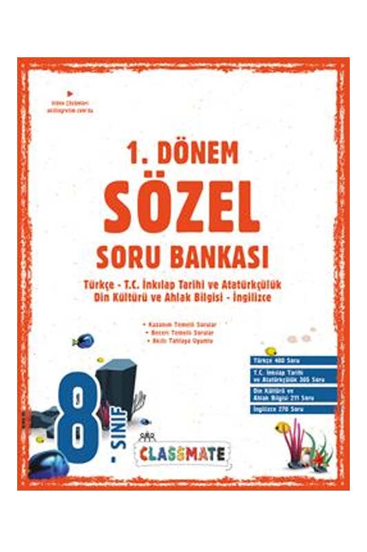 resm Okyanus Yayıncılık 8. Sınıf Classmate 1. Dönem Sözel Soru Bankası