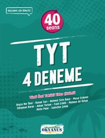 Resim Okyanus Yayınları TYT 40 Seans 4 lü Deneme