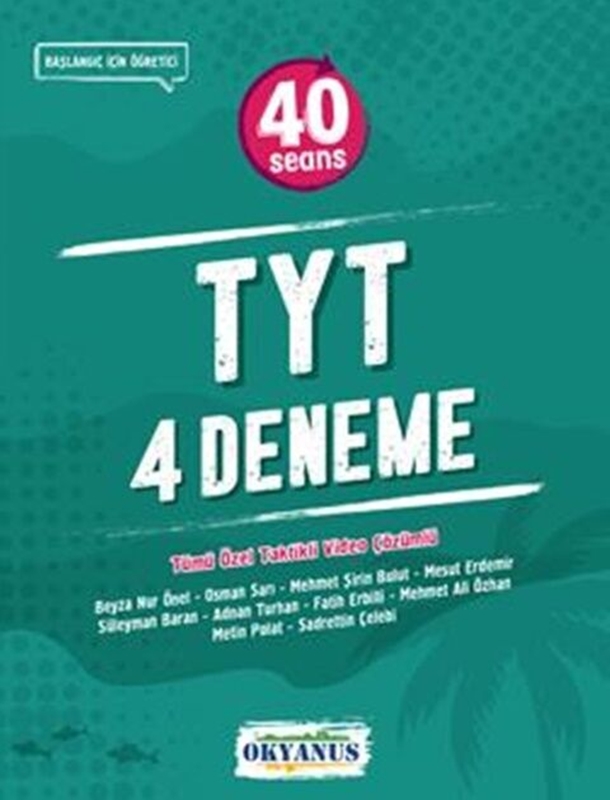 resm Okyanus Yayınları TYT 40 Seans 4 lü Deneme