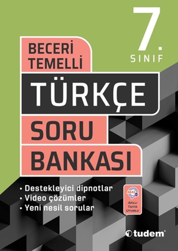 resm Tudem Yayınları 7. Sınıf Türkçe Beceri Temelli Soru Bankası
