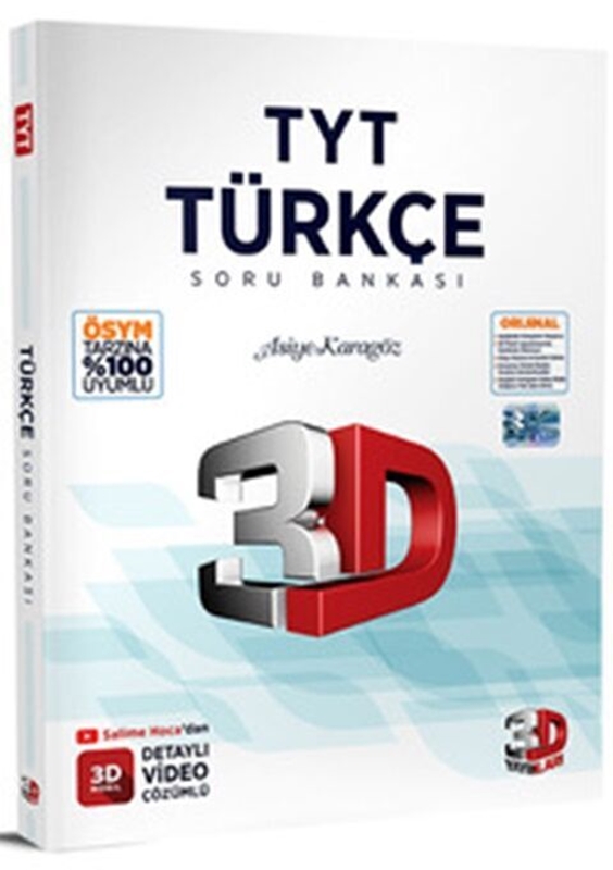 resm 3D Yayınları TYT Türkçe Soru Bankası