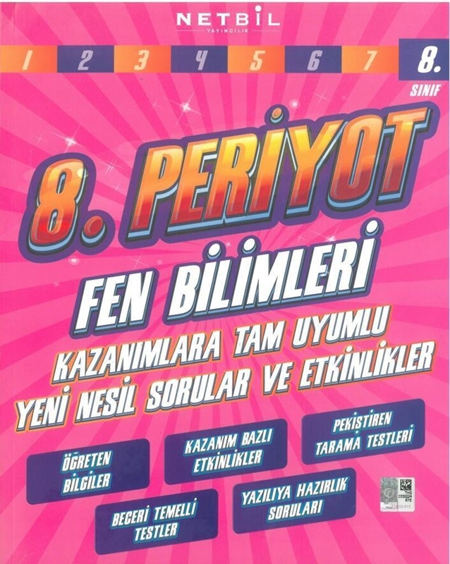 resm Netbil Yayıncılık 8. Sınıf Fen Bilimleri 8. Periyot