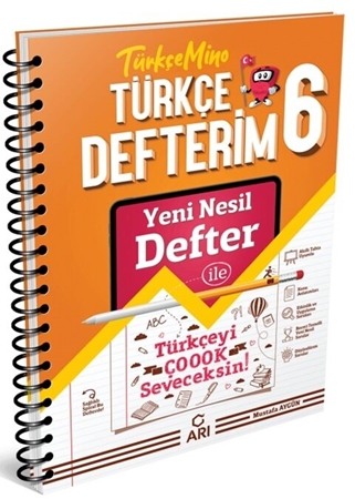 Resim Arı Yayıncılık 6. Sınıf Türkçemino Akıllı Türkçe Defteri