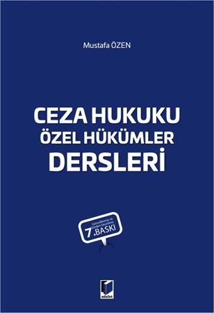 Resim Ceza Hukuku Özel Hükümler Dersleri