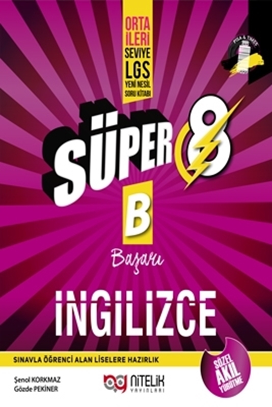 resm Süper 8. Sınıf B İngilizce Yeni Nesil Soru Kitabı