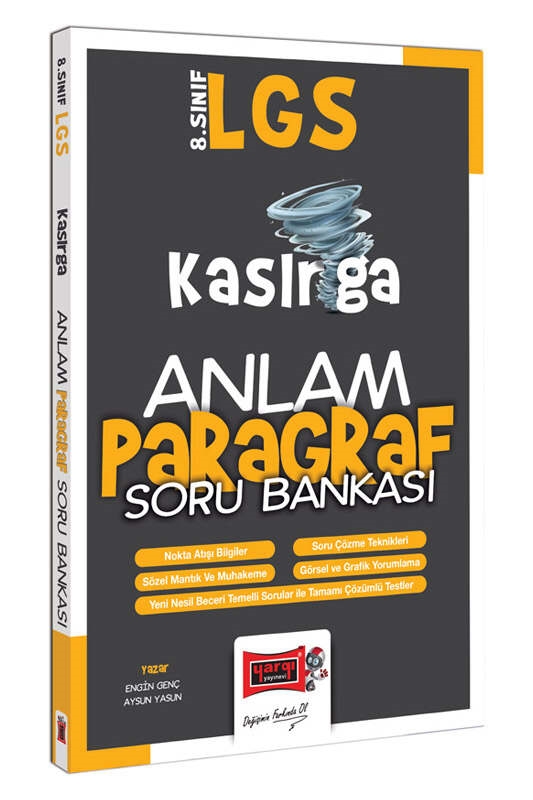 resm Yargı Yayınları 8.Sınıf LGS Kasırga Anlam Paragraf Soru Bankası