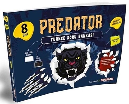 Resim Dinamo Yayınları 8. Sınıf Türkçe Predator Soru Bankası