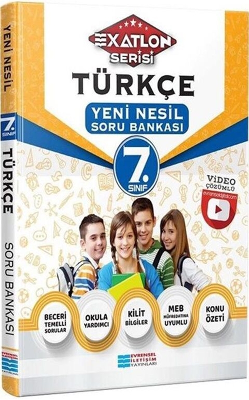 resm Evrensel İletişim 7.Sınıf Çözümlü Türkçe Yeni Nesil Soru Bankası