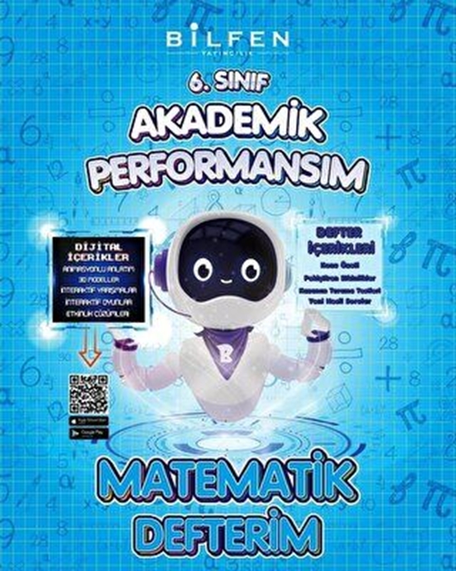 resm Bilfen Yayınları 6. Sınıf Matematik Akademik Performansım Defterim