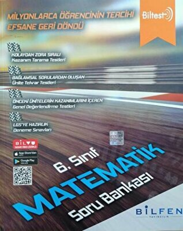 resm Bilfen Yayınları 6. Sınıf Biltest Matematik Soru Bankası
