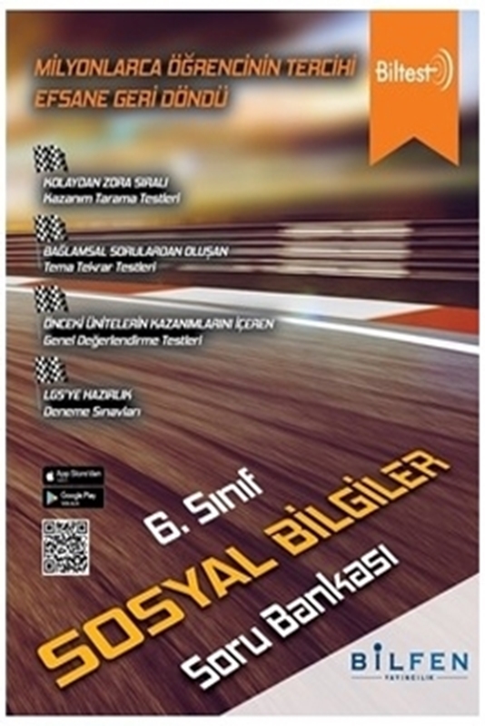 resm Bilfen Yayınları 6. Sınıf Biltest Sosyal Bilgiler Soru Bankası
