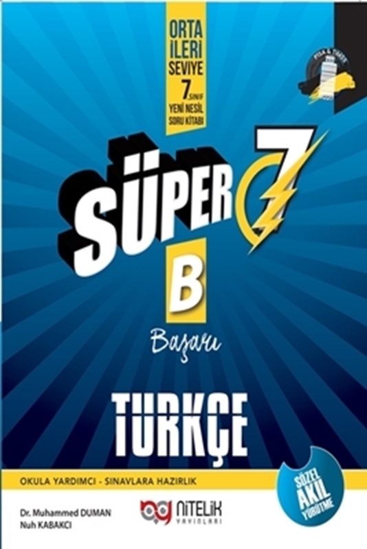resm Süper 7.Sınıf B Başarı Türkçe Yeni Nesil Soru Kitabı