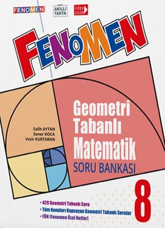 resm Fenomen Okul Yayınları 8. Sınıf Geometri Tabanlı Matematik Soru Bankası