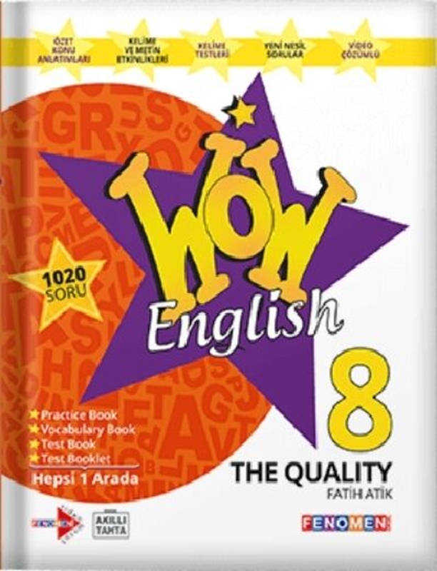 resm Gama Okul Yayınları 8. Sınıf English Fenomen Wow The Qualıty