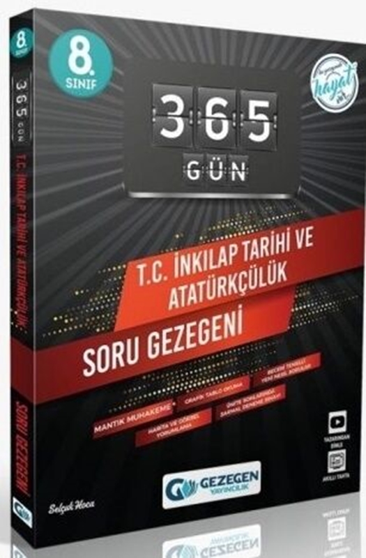 resm Gezegen Yayıncılık 8. Sınıf LGS T.C. İnkılap Tarihi ve Atatürkçülük 365 Gün Soru Gezegeni