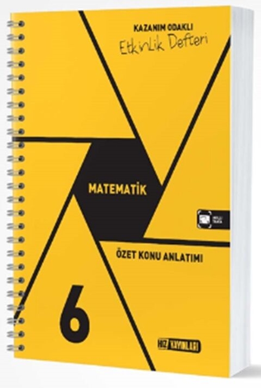 resm Hız Yayınları 6. Sınıf Matematik Kazanım Odaklı Etkinlik Defteri