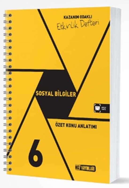resm Hız Yayınları 6. Sınıf Sosyal Bilgiler Etkinlik Defteri