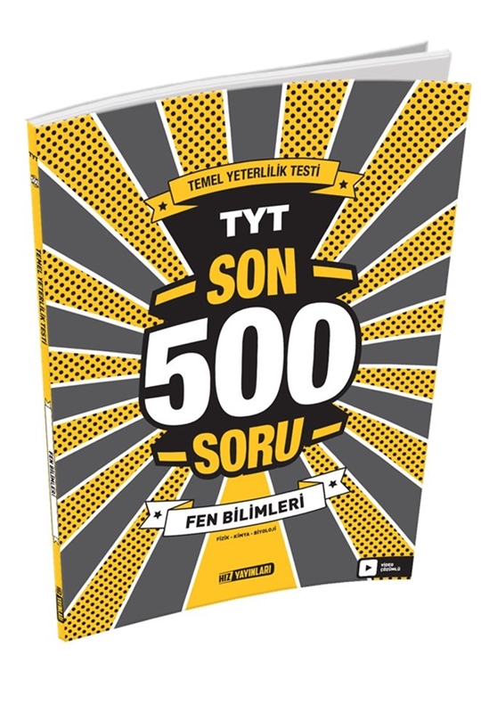 resm Hız Yayınları TYT Fen Bilimleri Son 500 Soru