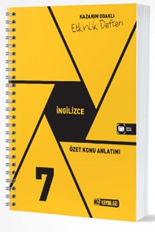 resm Hız Yayınları 7. Sınıf İngilizce Etkinlik Defteri