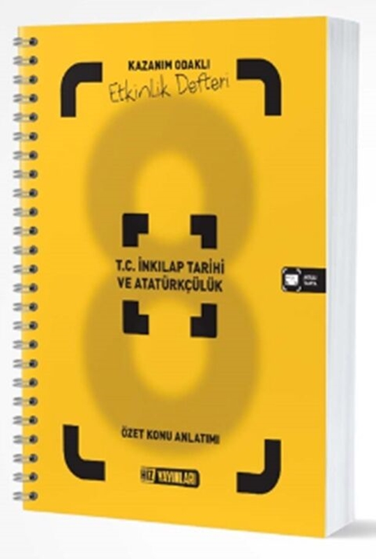 resm Hız Yayınları 8. Sınıf T.C. İnkılap Tarihi ve Atatürkçülük Kazanım Odaklı Etkinlik Defteri