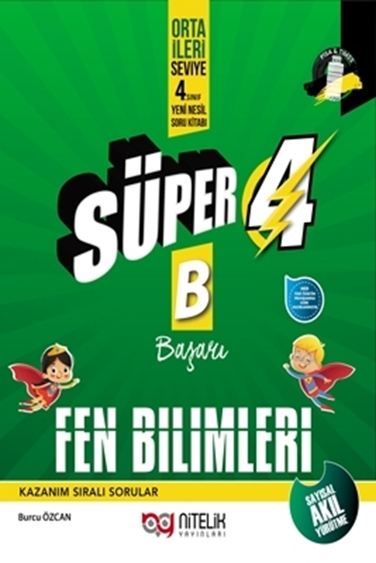 resm Süper 4. Sınıf Yeni Nesil Fen Bilimleri Soru Kitabı