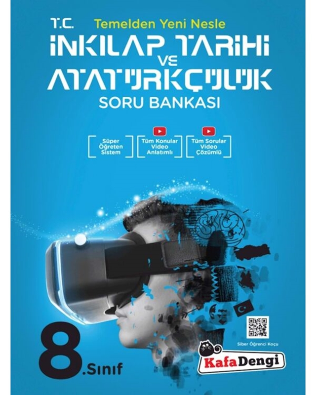 resm Kafa Dengi Yayınları 8. Sınıf LGS T.C. İnkılap Tarihi ve Atatürkçülük Tümü Video Çözümlü Soru Bankası