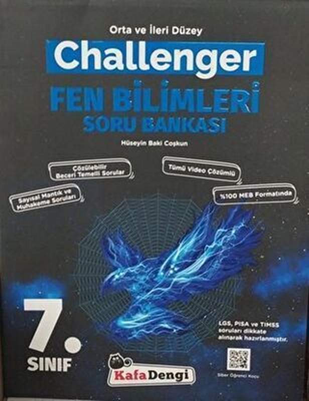 resm Kafa Dengi Yayınları 7. Sınıf Challenger Fen Bilimleri Soru Bankası