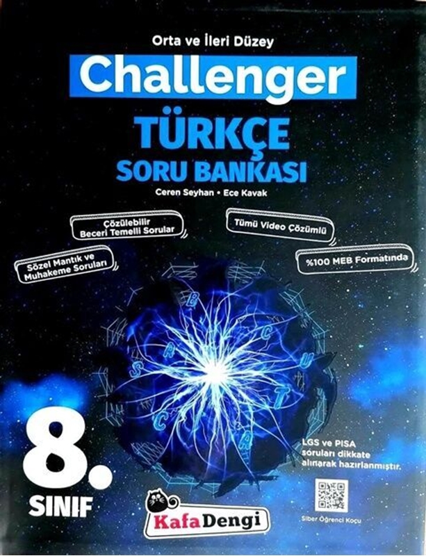 resm Kafa Dengi Yayınları 8. Sınıf LGS Challenger Türkçe Soru Bankası