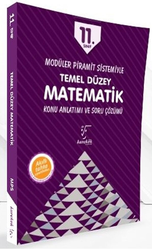 resm Karekök Yayınları 11. Sınıf Matematik Temel Düzey Konu Anlatımı ve Soru Çözümü