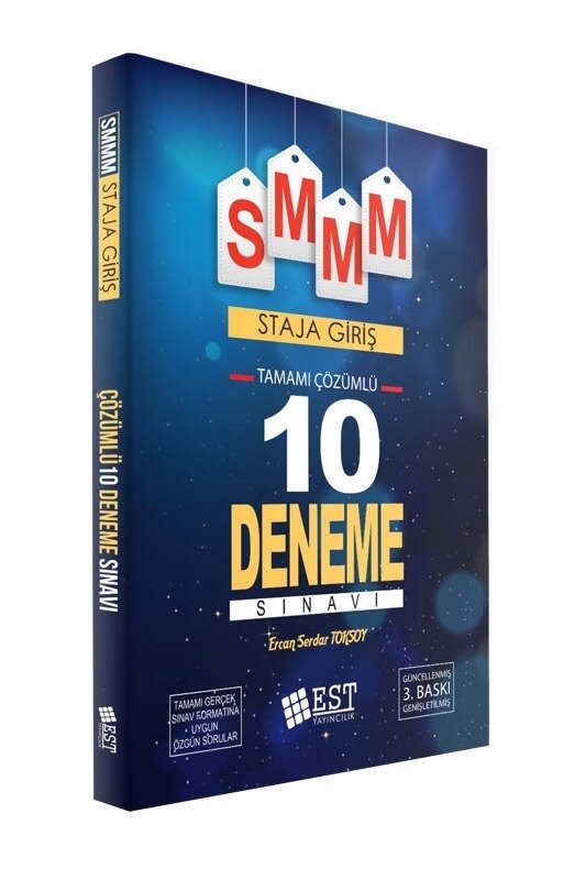 resm EST Yayıncılık SMMM Staja Başlama Tamamı Çözümlü 10 Deneme Sınavı