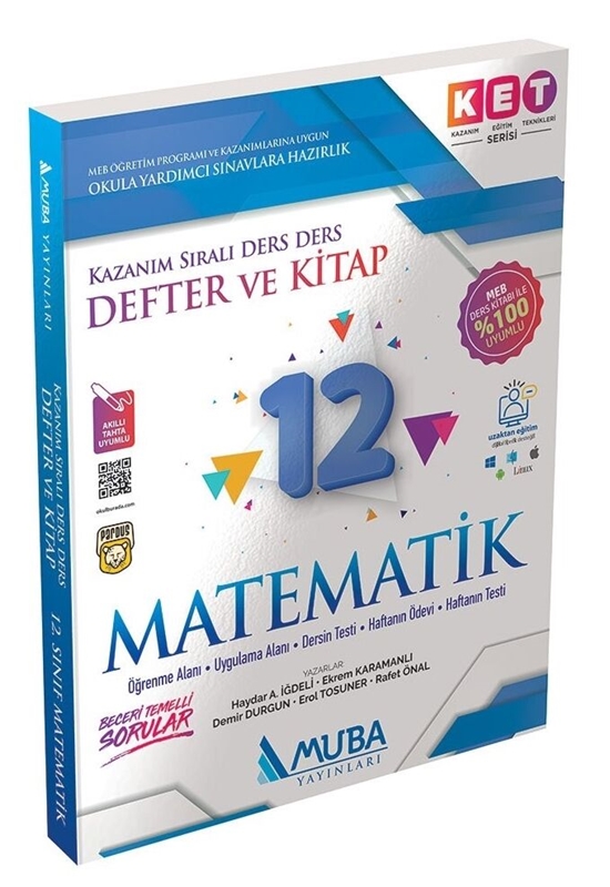 resm Muba Yayınları 12. Sınıf KET Serisi Matematik Defter ve Kitap